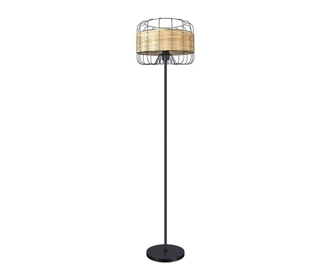 Lampara de pie metal color negro serie zenda 35cm