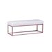 Banco diseño tapizado en polipiel con acero cromado - Praga 132x48 Banco diseño tapizado en polipiel con acero cromado - Praga 132x48 Blanco