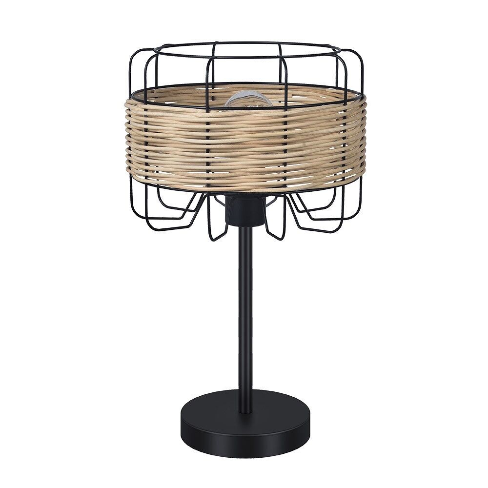 Lampara sobremesa metal color negro serie zenda 25cm
