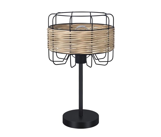 Lampara sobremesa metal color negro serie zenda 25cm