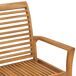 Banco de jardín madera maciza de teca y cojín 112x55 Banco de jardín madera maciza de teca y cojín 112x55 Verde Oscuro