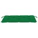 Banco de jardín madera maciza de teca y cojín 112x55 Banco de jardín madera maciza de teca y cojín 112x55 Verde Oscuro