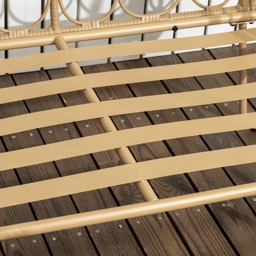 Outsunny Conjunto de Jardim de 4 Peças em Vime Sintético com 2 Poltronas 1 Sofá de 2 Lugares 1 Mesa de Centro e Almofadas Natural e Cinza