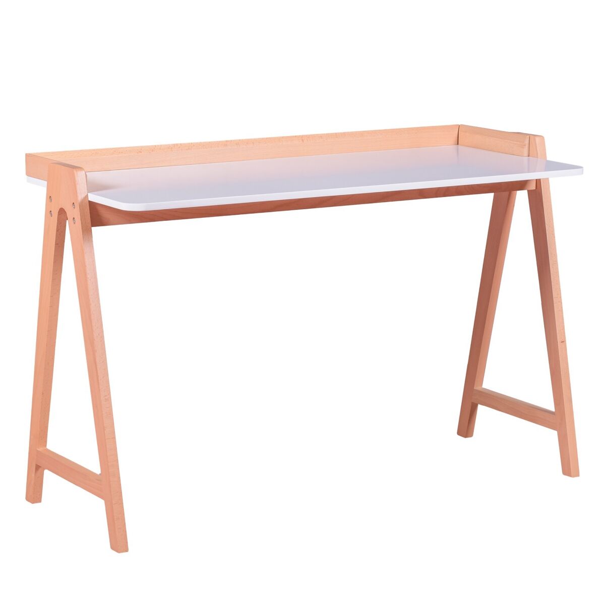 Mesa de escritorio minimalista en madera de roble - pop