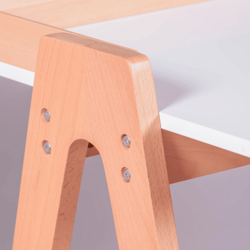Mesa minimalista de madeira de carvalho - Pop
