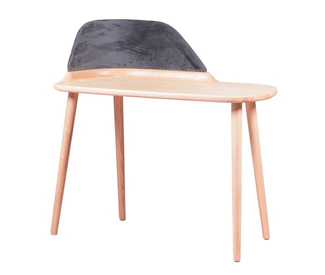 Escritorio de diseño en madera de fresno y terciopelo - cattelan