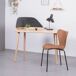 Escritorio de diseño en madera y terciopelo - Cattelan 109x56 Escritorio de diseño en madera y terciopelo - Cattelan 109x56 Fresno