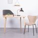 Escritorio de diseño en madera y terciopelo - Cattelan 109x56 Escritorio de diseño en madera y terciopelo - Cattelan 109x56 Fresno