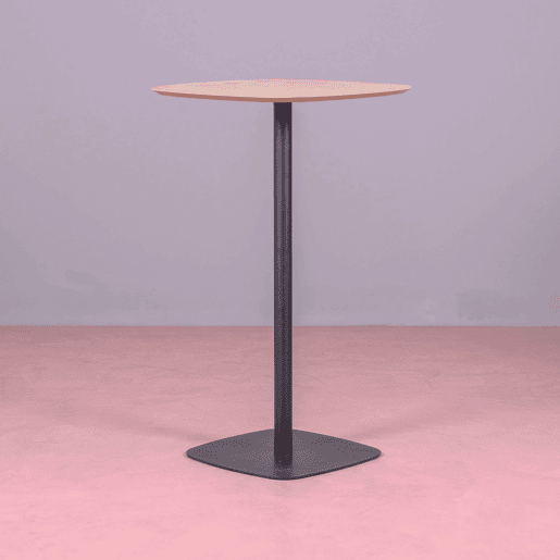 Mesa alta para bar estilo industrial, 106cm de altura e 60x60cm - Pub