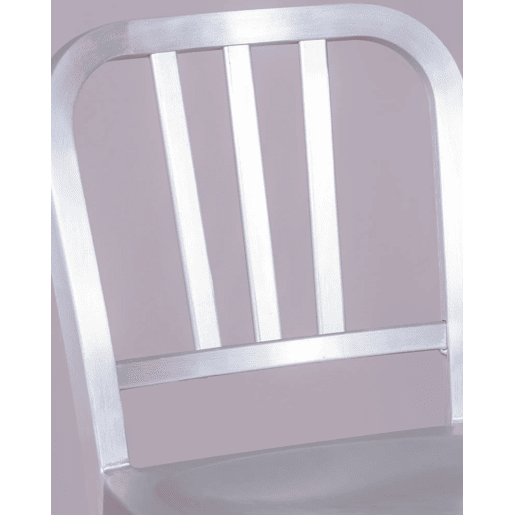 Banqueta de metal com encosto alto - Navi Army