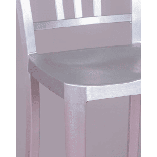 Banqueta de metal com encosto alto - Navi Army