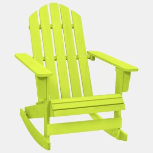 vidaXL Cadeira Adirondack de baloiçar p jardim abeto maciço verde