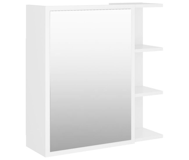 Vidaxl armario con espejo de baño madera contrachapada 62,5x20,5x64 cm