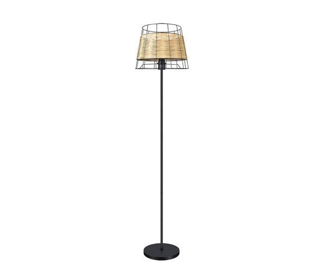 Lampara de pie metal color negro serie burano 32cm