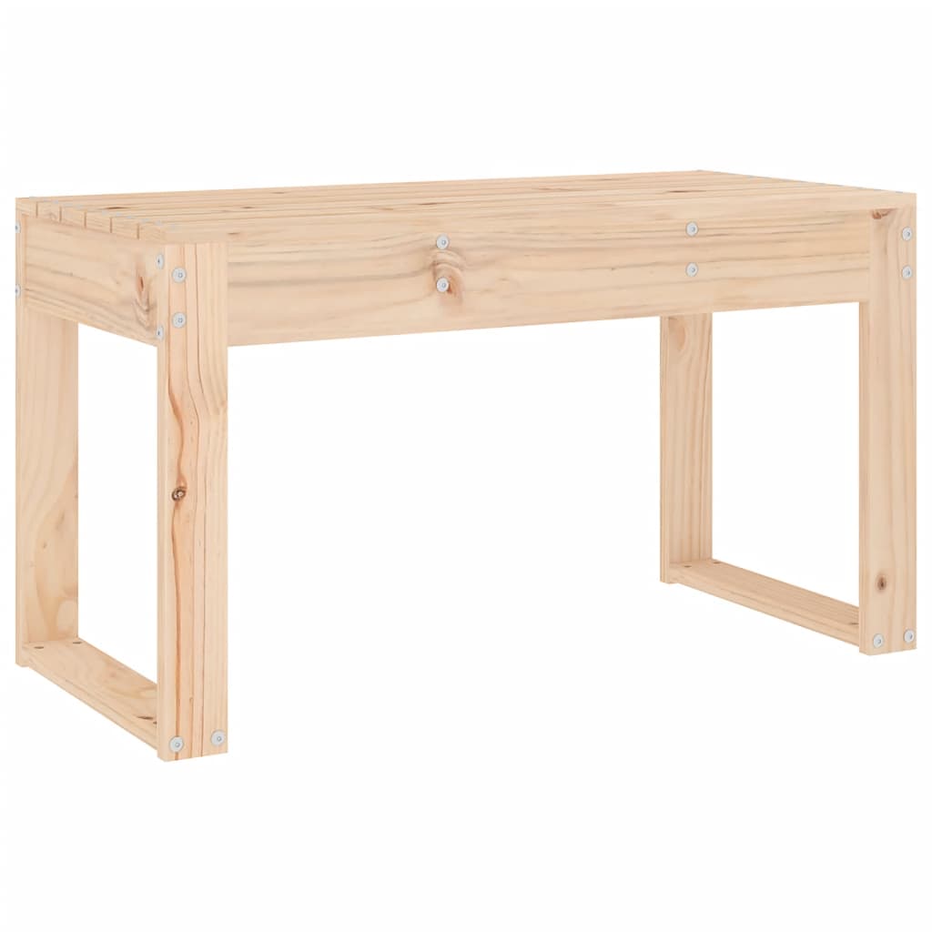 Vidaxl banco de jardín madera maciza de pino 80x38x45 cm