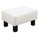 Reposapiés Otomano PU, Plástico HOMCOM Reposapiés Otomano PU, Plástico HOMCOM Blanco