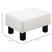 Reposapiés Otomano PU, Plástico HOMCOM Reposapiés Otomano PU, Plástico HOMCOM Blanco