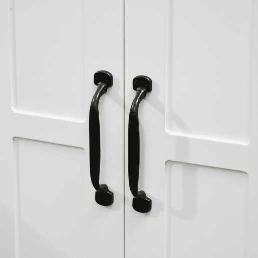 kleankin Móvel para Lavatório Pousar Armário para Casa de Banho com 2 Portas e Prateleira Interior Ajustável Capacidade 20 kg 60x30x60 cm Branco