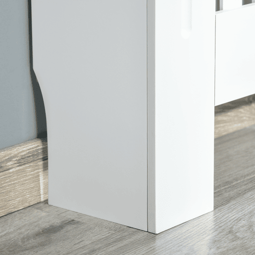 HOMCOM Cobertura Radiador Branca 78x19x81 cm Cobertura para Radiador de MDF com Desenho Moderno e Prateleira para Sala de Estar Dormitório HOMCOM Cobertura Radiador Branca 78x19x81 cm Cobertura para Radiador de MDF com Desenho Moderno e Prateleira para Sala de Estar Dormitório