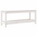 Banco de jardín de madera 108x35 Banco de jardín de madera 108x35 Blanco
