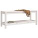 Banco de jardín de madera 108x35 Banco de jardín de madera 108x35 Blanco