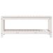 Banco de jardín de madera 108x35 Banco de jardín de madera 108x35 Blanco