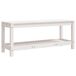 Banco de jardín de madera 108x35 Banco de jardín de madera 108x35 Blanco