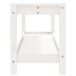 Banco de jardín de madera 108x35 Banco de jardín de madera 108x35 Blanco