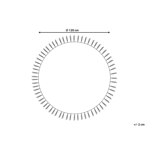 Tapetes para Crianças ETSERI Creme ø 120 cm Algodão