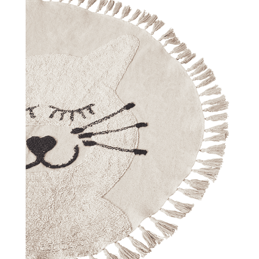 Tapetes para Crianças ETSERI Creme ø 120 cm Algodão