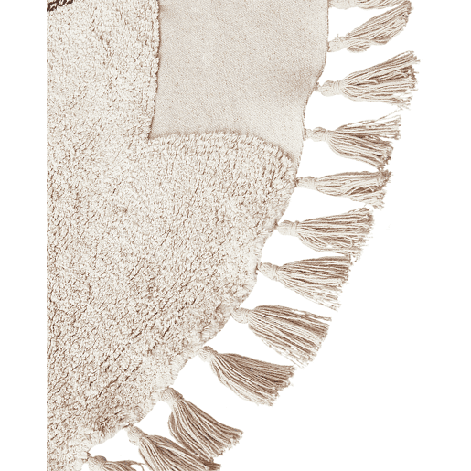 Tapetes para Crianças ETSERI Creme ø 120 cm Algodão
