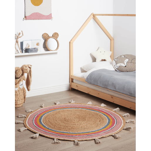 Tapetes para Crianças ZANAVI Multicolor ø 120 cm Juta