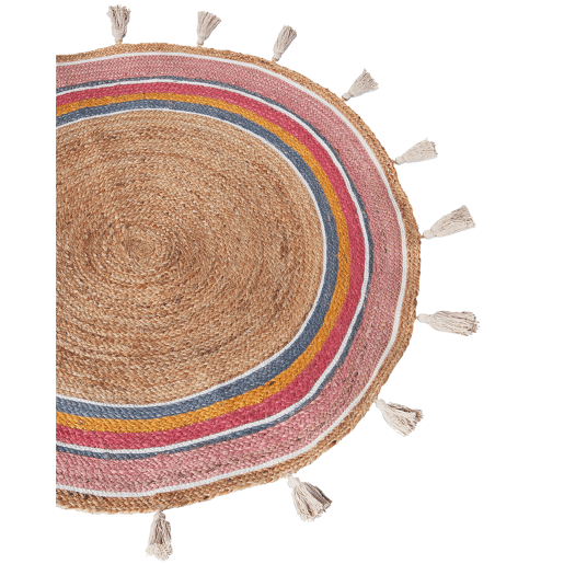 Tapetes para Crianças ZANAVI Multicolor ø 120 cm Juta