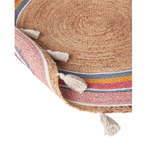 Tapetes para Crianças ZANAVI Multicolor ø 120 cm Juta