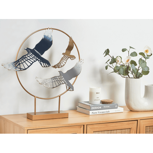 Acessório decorativo Pássaro SAMARIUM Metal Dourado