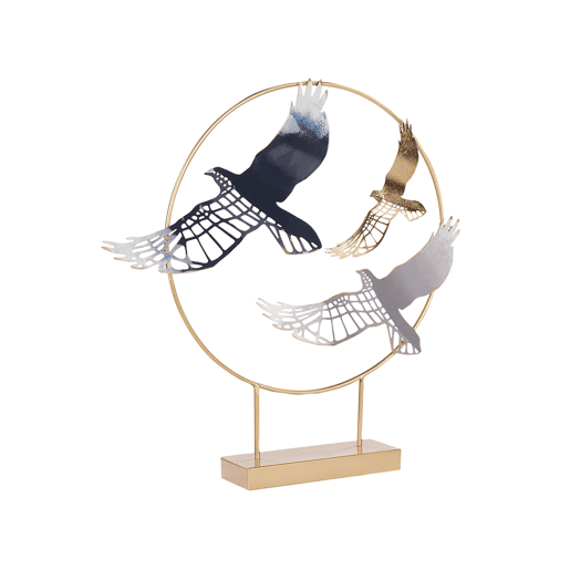Acessório decorativo Pássaro SAMARIUM Metal Dourado