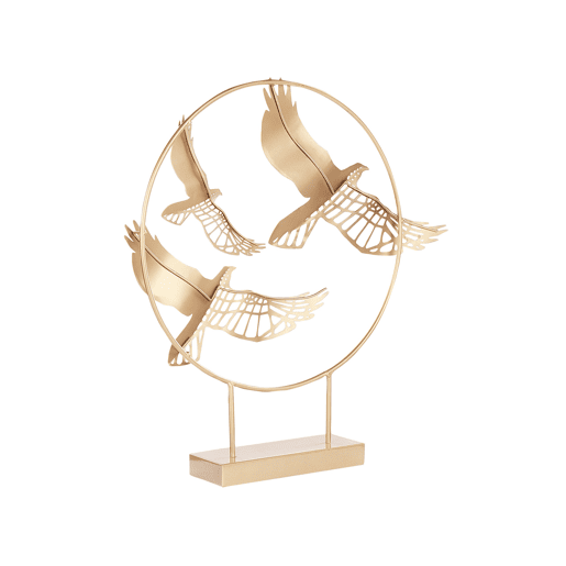 Acessório decorativo Pássaro SAMARIUM Metal Dourado