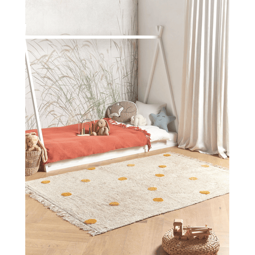 Tapetes para Crianças DARDERE Amarelo 140 x 200 cm Algodão