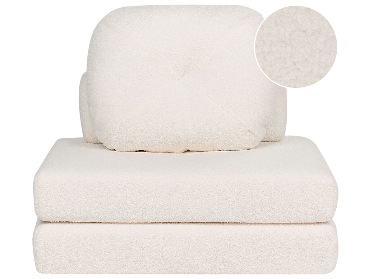 Beliani Sofá cama Bouclé OLDEN