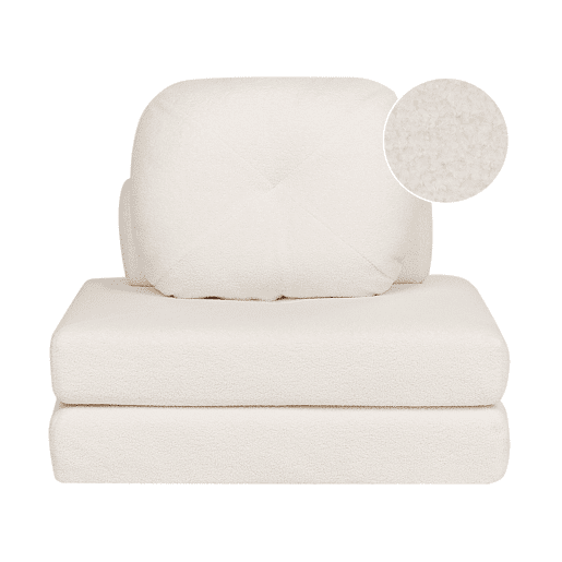 Beliani Sofá-cama Bouclé OLDEN