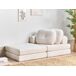 Beliani Sofá cama Bouclé OLDEN Beliani Sofá cama Bouclé OLDEN Blanco