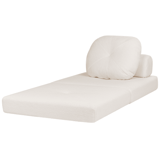 Beliani Sofá-cama Bouclé OLDEN