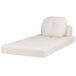 Beliani Sofá cama Bouclé OLDEN Beliani Sofá cama Bouclé OLDEN Blanco