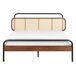 Beliani Cama Madera de caucho BOUSSICOURT 162x210 Beliani Cama Madera de caucho BOUSSICOURT 162x210 Marrón