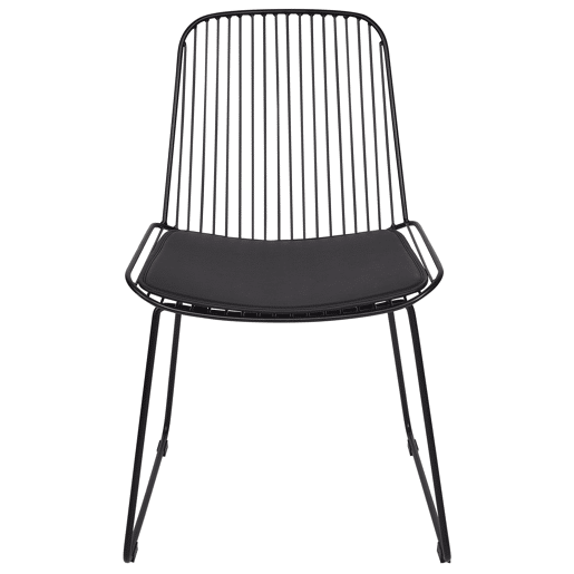 Conjunto de 2 cadeiras de jantar PENSACOLA Metal Preto