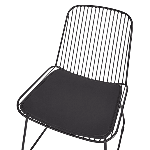 Conjunto de 2 cadeiras de jantar PENSACOLA Metal Preto