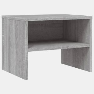 vidaXL Mesa de cabeceira 40x30x30 cm madeira proc. sonoma cinzento