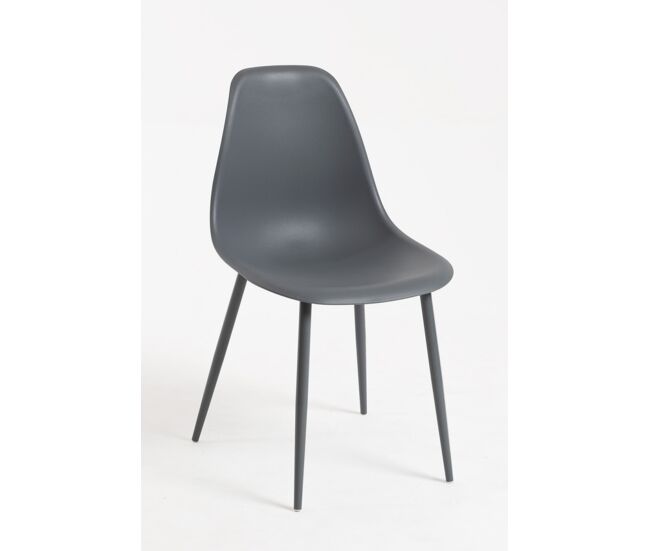 Pack 2 sillas mykle total - gris oscuro