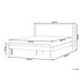 Beliani Cama MDF LIBERMONT 184x208 Beliani Cama MDF LIBERMONT 184x208 Marrón