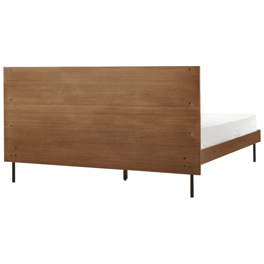 Cama LIBERMONT 160 x 200 cm Madeira escura de freixo